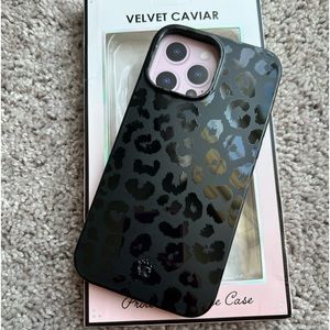 Black leopard iPhone 13 Pro Max case